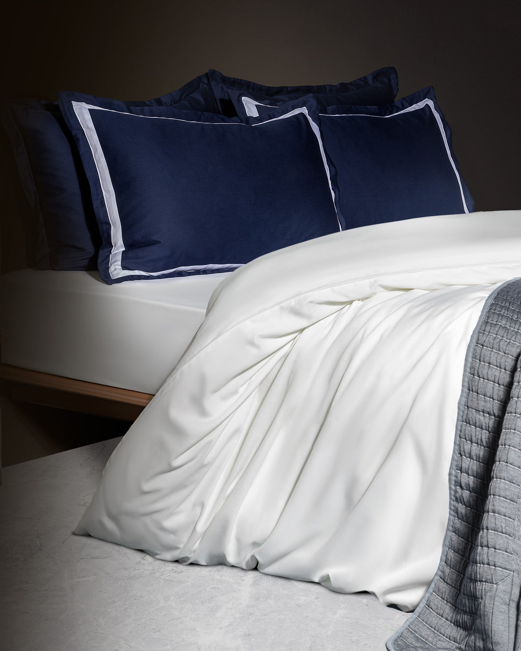Jeanne Double Size Duvet Cover Set-bordered-satin - Madame Coco JO