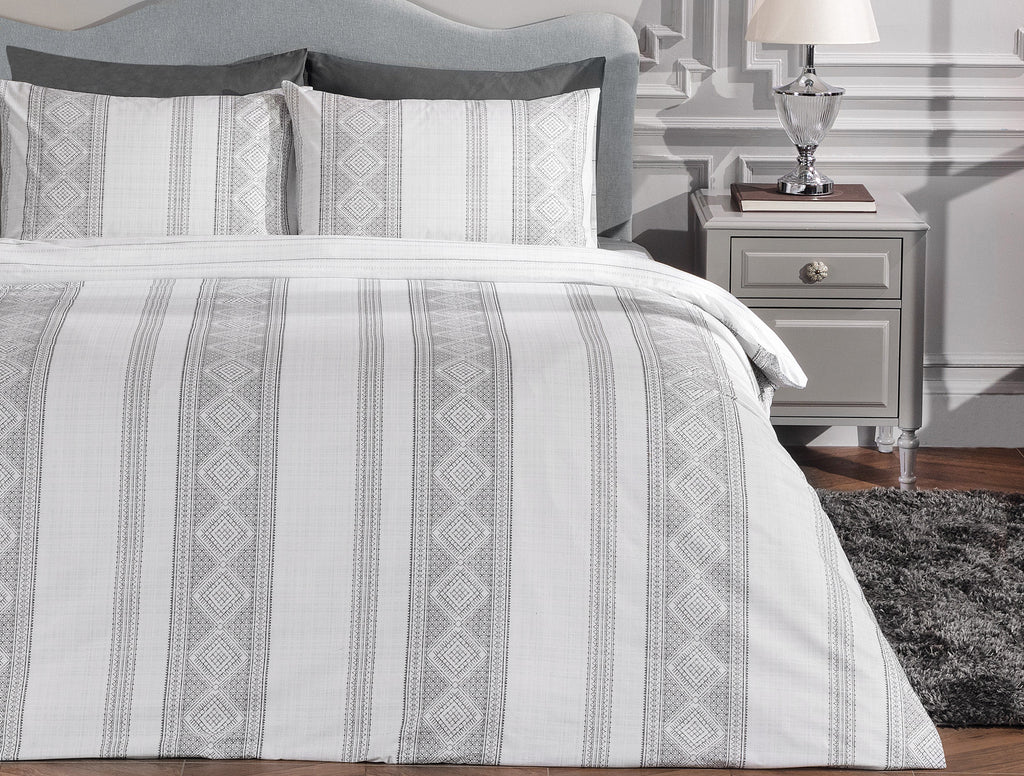 Fair Single Size Duvet Cover Set - Ranforce Patterned - Madame Coco JO