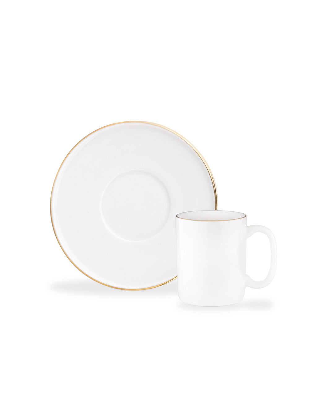 Lumora Set Of 6 Coffee Cups Gold/platinum - Madame Coco JO