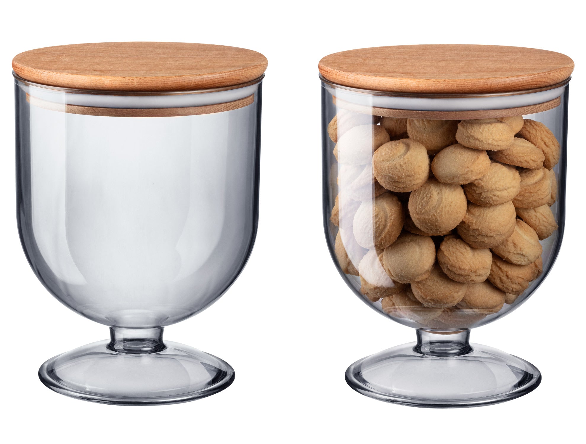 Storage Box With Wooden Lid 1600ml - Madame Coco JO