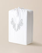 Linda King Size Duvet Cover Set - Embroidered Washed Seersucker - Madame Coco JO