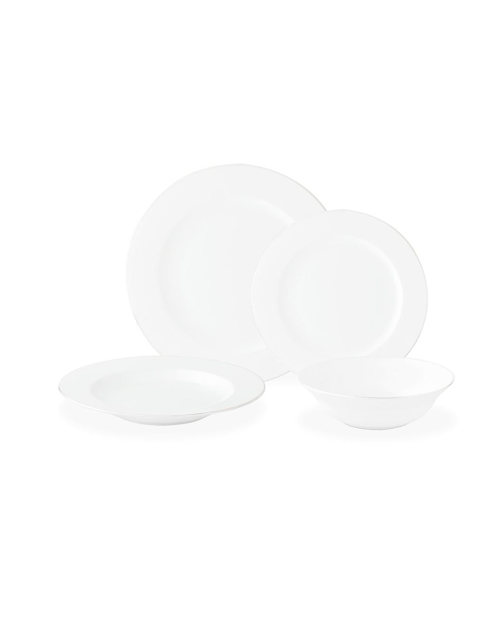 Galena 24 Piece Dinner Set Gold/platinum - Madame Coco JO