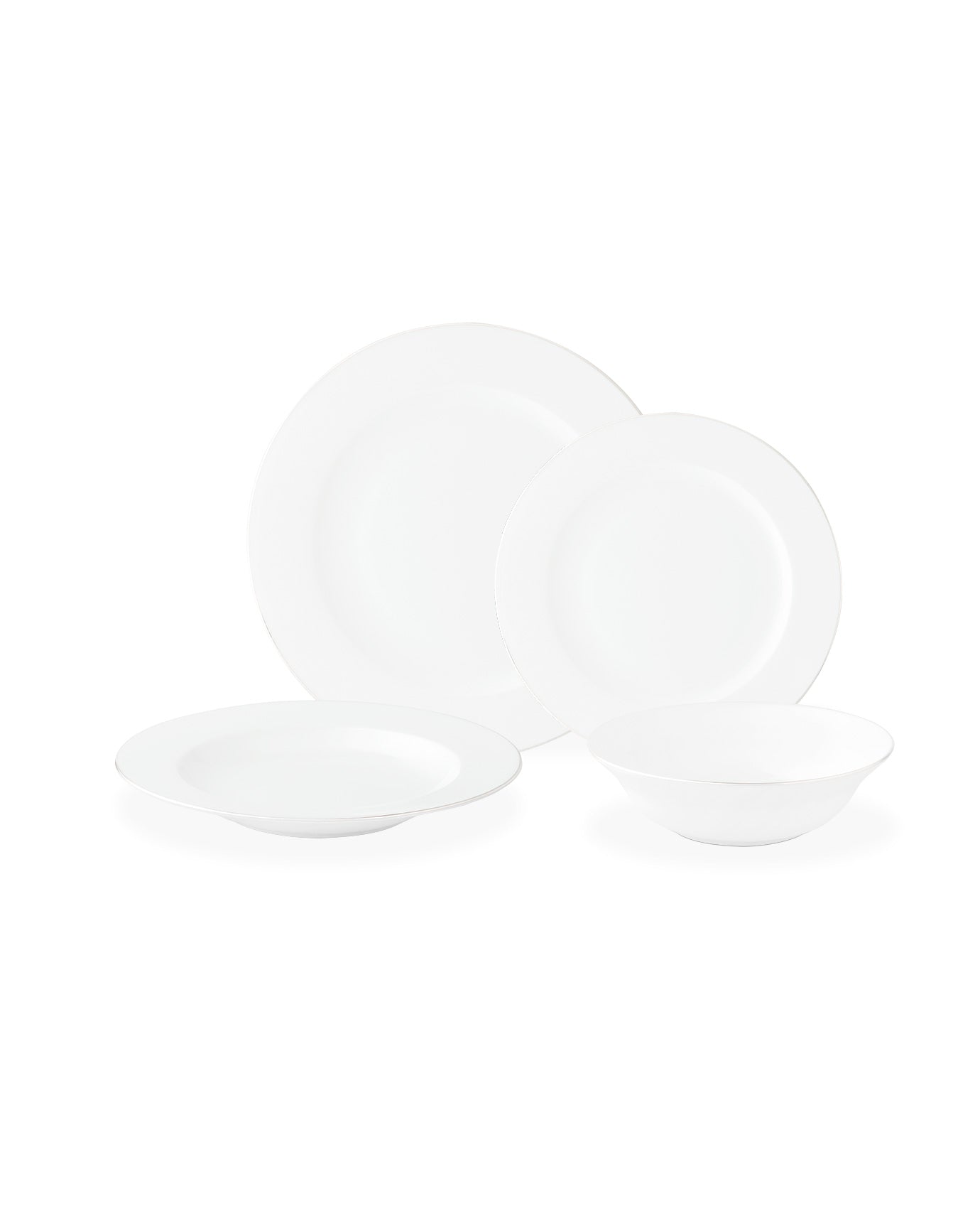 Galena 24 Piece Dinner Set Gold/platinum - Madame Coco JO