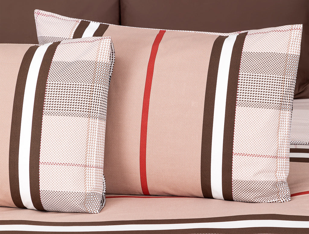 Leeroy Single Size Duvet Cover Set - Ranforce Patterned - Madame Coco JO