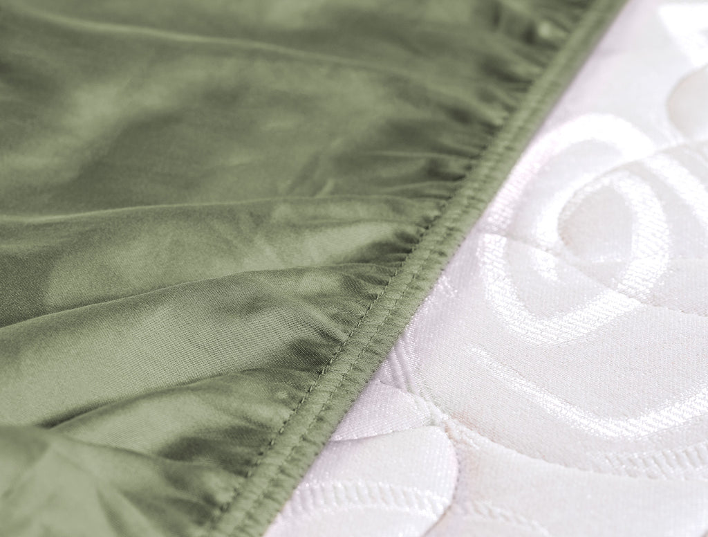 Ciel Satin Fitted Sheet - Madame Coco JO