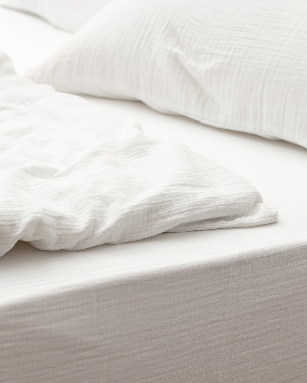 Marla  Muslin Superking Size Duvet Cover Set - Fitted - Madame Coco JO