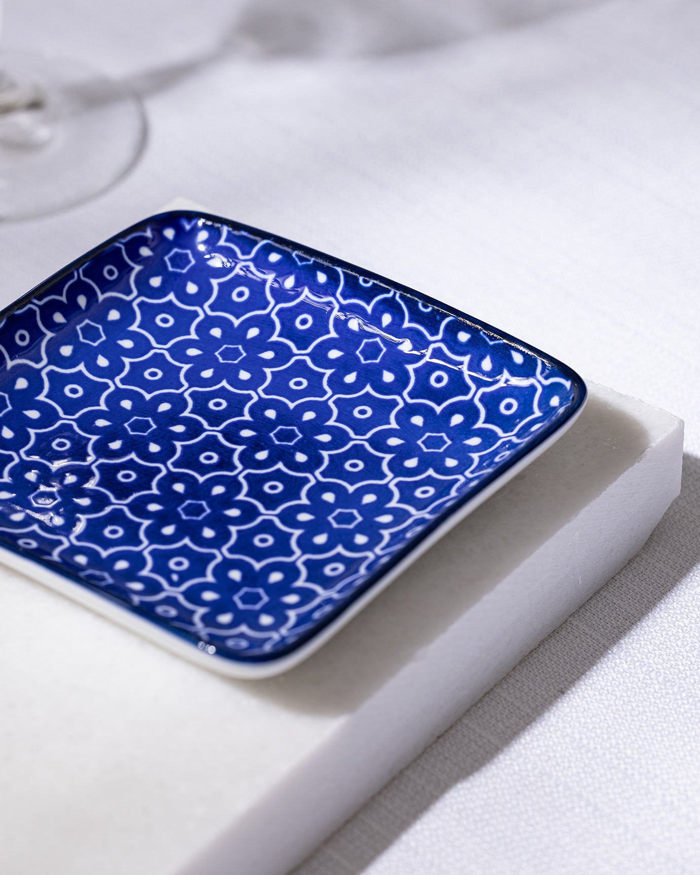 Reve Bleu Mais Square Plate - Madame Coco JO