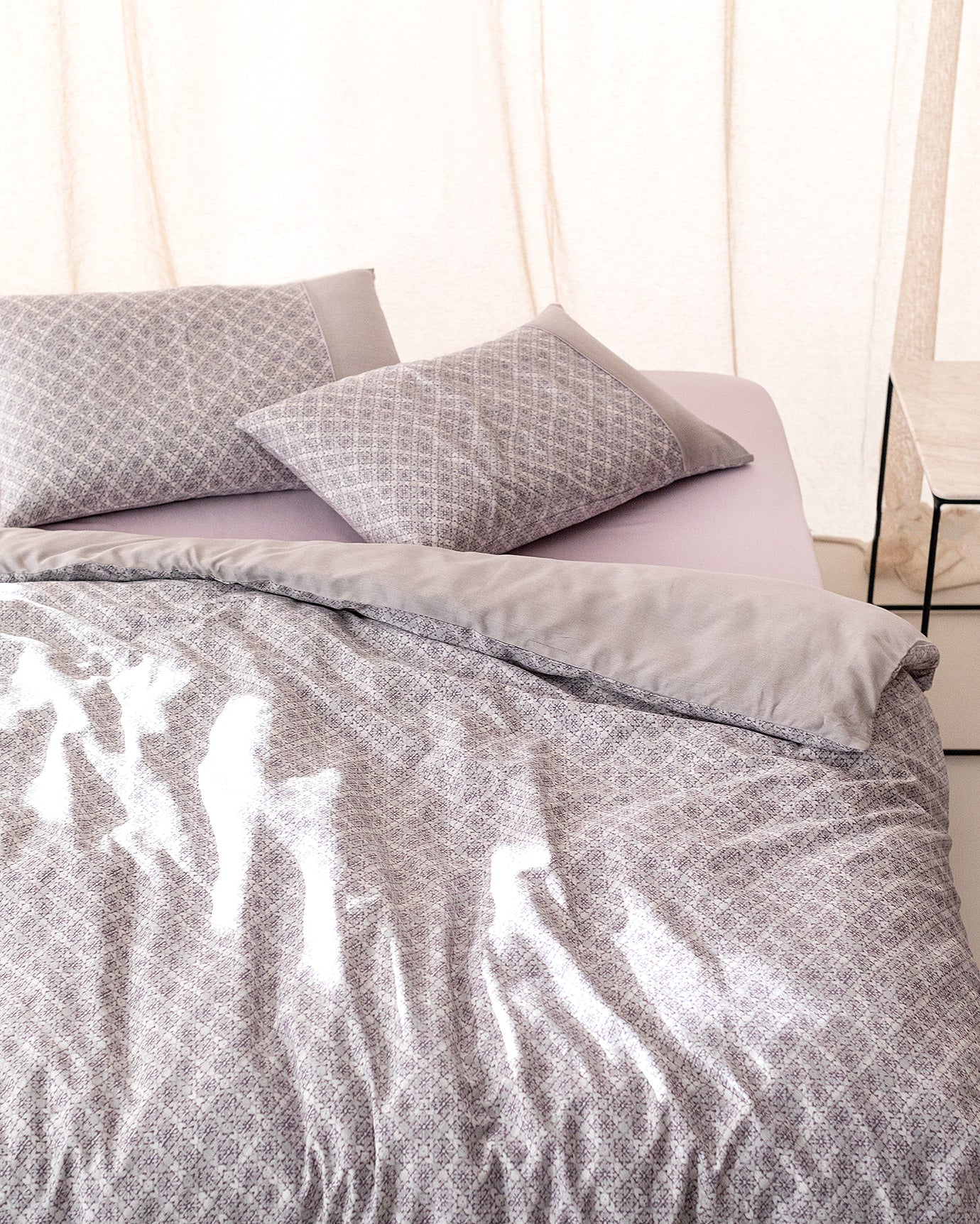 Clarice Single Size Duvet Cover Set - Coco Crep Patterned - Madame Coco JO