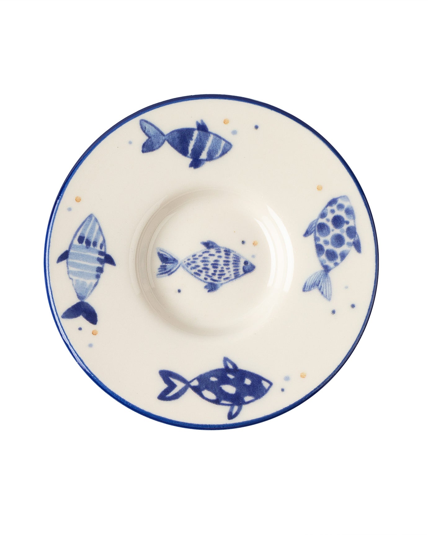 Luxe Poisson 6-piece Tea Glass Saucer Set - Madame Coco JO