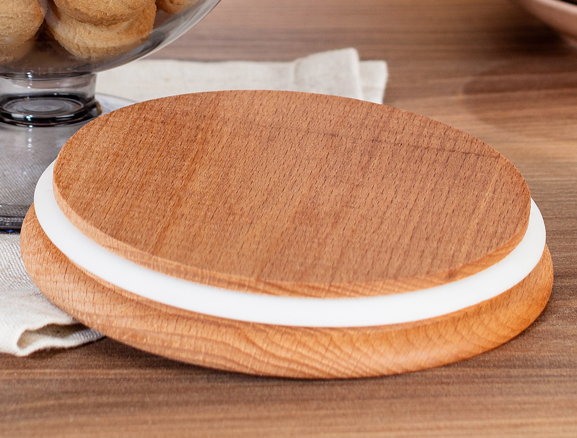 Storage Box With Wooden Lid 1600ml - Madame Coco JO