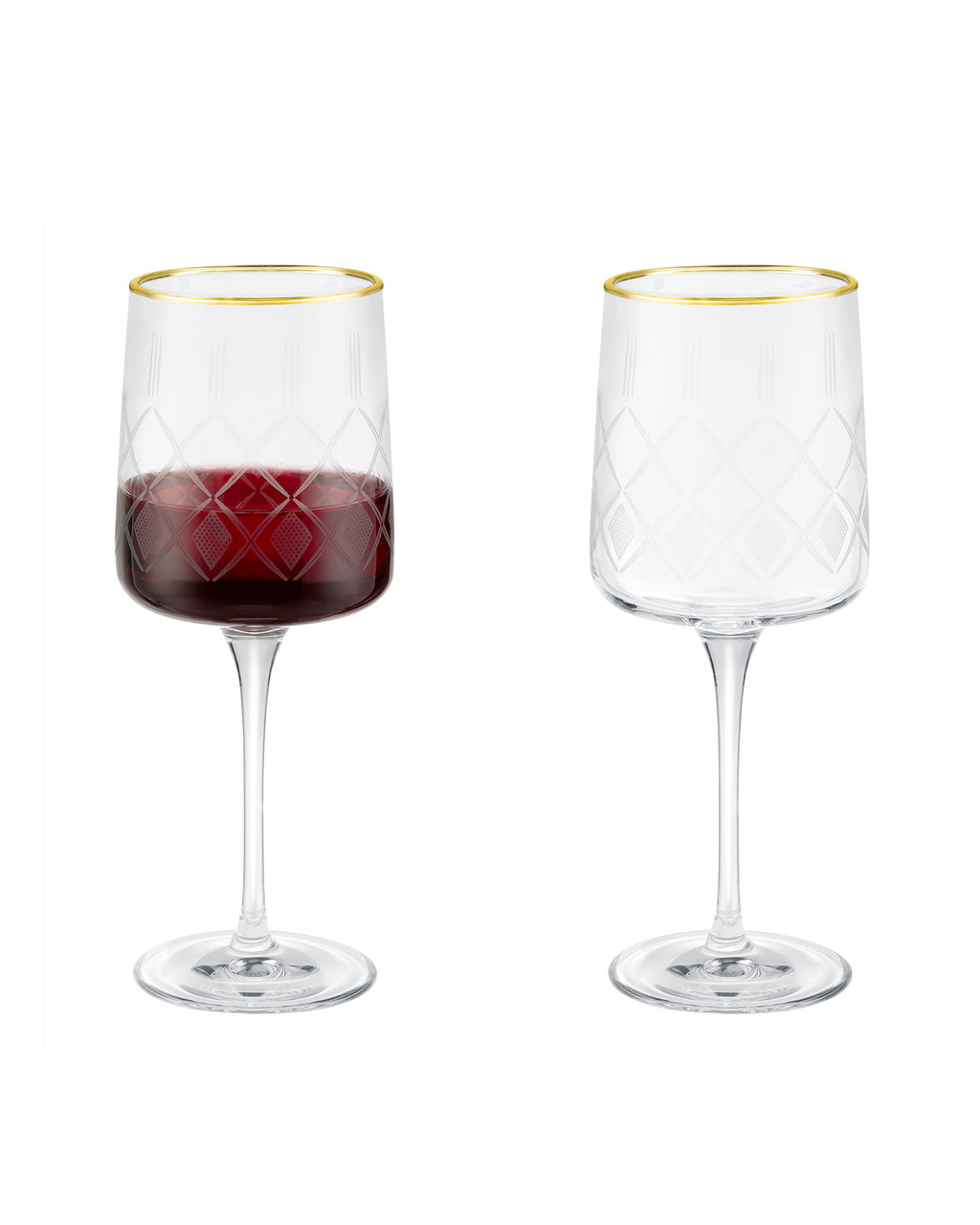 Musette - Allure Gold 4-piece Wine Glass Set - 320ml - Madame Coco JO