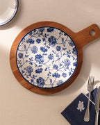 Rêve Bleu Fleur Service Plate 25 Cm - Madame Coco JO
