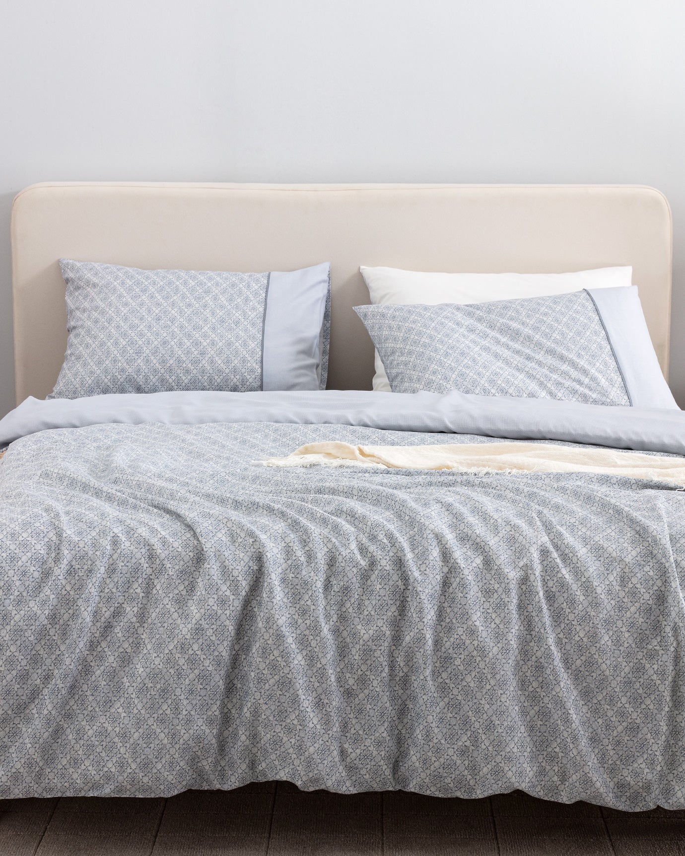 Clarice King Size Duvet Cover Set - Coco Crep Patterned - Madame Coco JO