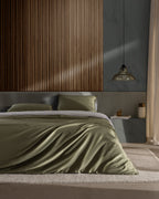 Dennie King Size Printed Satin Duvet Cover Set - Madame Coco JO