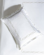 Lis King Size Duvet Cover Set - Embroidered - Satin - Madame Coco JO