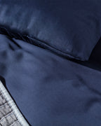 Jacinthe King Size Duvet Cover Set - Embroidered - Satin - Madame Coco JO