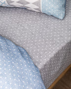 Benoit King Size Duvet Cover Set  - Ranforce Patterned - Madame Coco JO