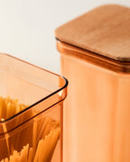 Storage Box With Wooden Lid 2100ml 2pcs - Madame Coco JO