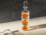 ARON 3-PCS GLASS WHISKEY CARAFE SET - WITH LID - Image 4