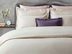 Striped Satin Duvet Cover Set - (160+220+160*240+50*70)cm