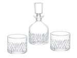 ARON 3-PCS GLASS WHISKEY CARAFE SET - WITH LID - Image 5