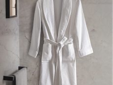 RIZ SHAWL COLLAR UNISEX BATHROBES-M