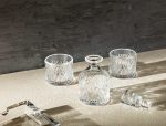 ARON 3-PCS GLASS WHISKEY CARAFE SET - WITH LID