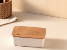 STORAGE BOX WITH WOODEN LID 750ML